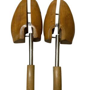Vintage Rochester Shoe Tree Co Mohawk 5 Pair Wooden Set Of 2 Shoe Stretchers 12"